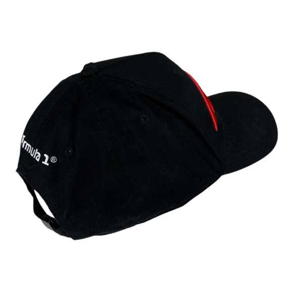 Formula 1 F1 Grand Prix Logo Baseball Cap Black Cap with Red Logo - Picture 8 of 15